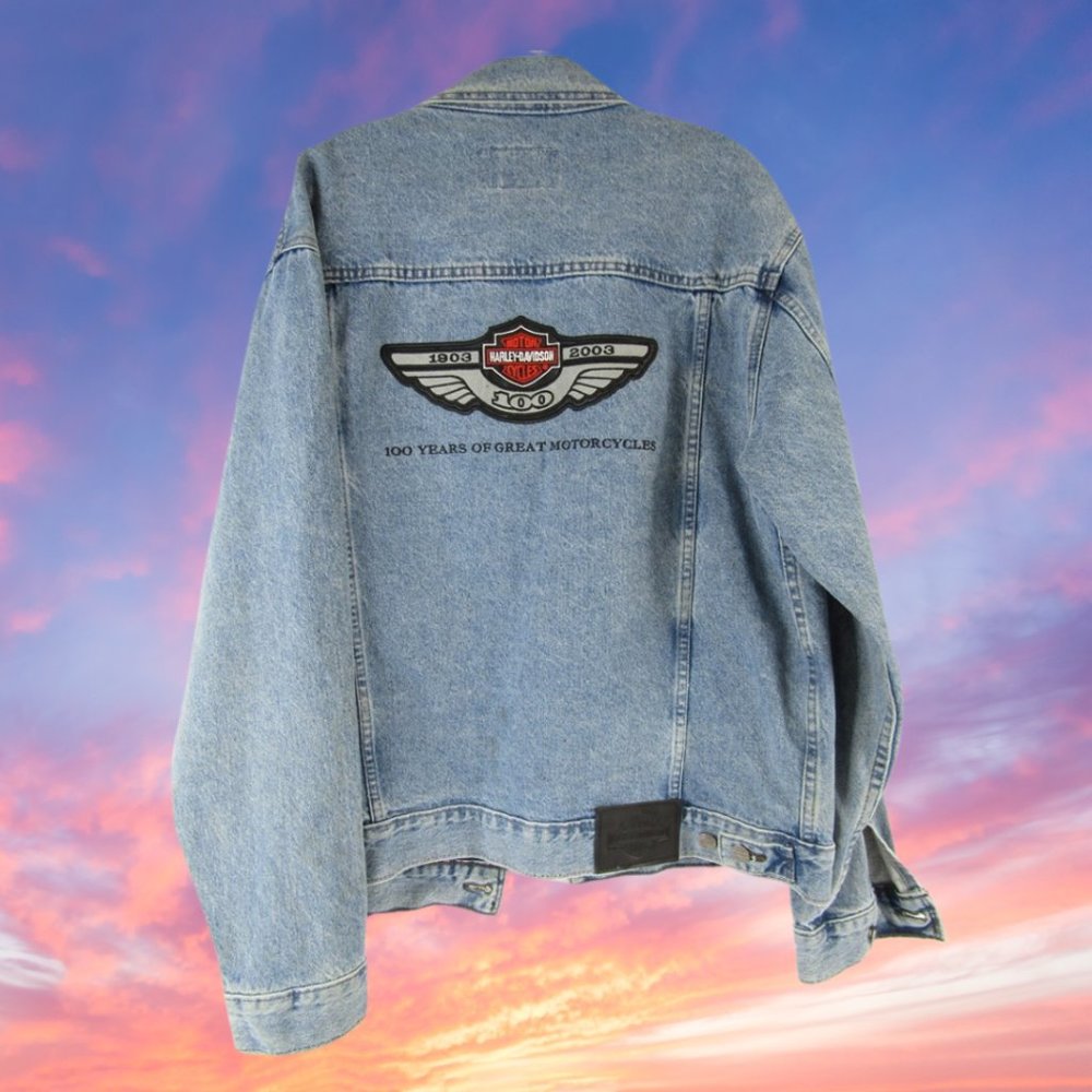 2000's Harley Davidson Denim Jacket
